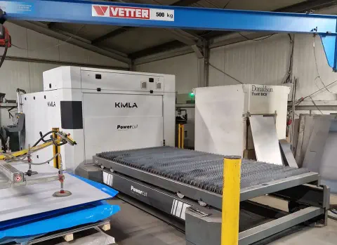 Modern laser cutting machine introduced in 2017